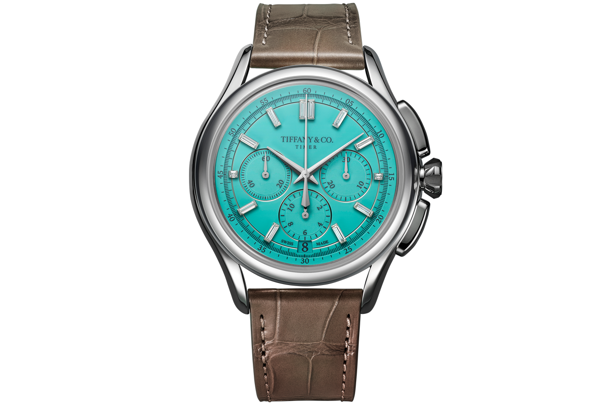 自動巻き、PTケース、ケース径40mm。世界限定60本。価格要問い合わせ〈ティファニー／ティファニー・アンド・カンパニー・ジャパン・インク Tel:0120-488-712〉