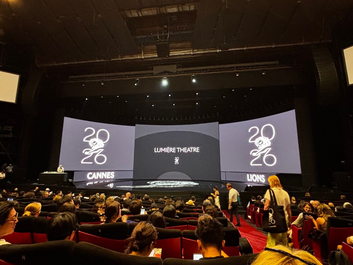 贈賞式も行われるメイン会場のルミエール・シアター。カンヌ映画祭のメイン会場でもある。　（筆者撮影）