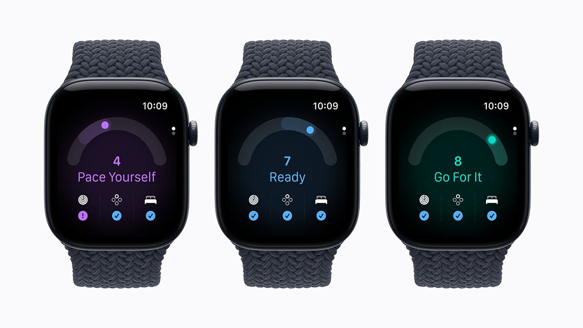 2026年のApple Watchが利用できる「準備度」アプリ。ユーザーの最近のアクティビティ、トレーニングの負荷、バイタル、睡眠スコアを分析し、1日の身体の状態を深く知るための情報を提示する。0から10まで1刻みのスコアは、「休養」「無理せずに」「準備完了」「絶好調」の4段階の評価を伴う