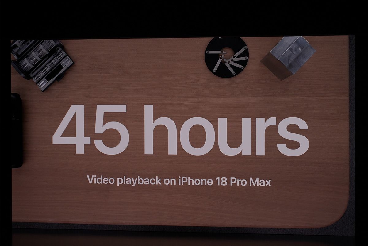 バッテリー持ちの良さもiPhone 18 Proシリーズが共通の特徴としてうたっている