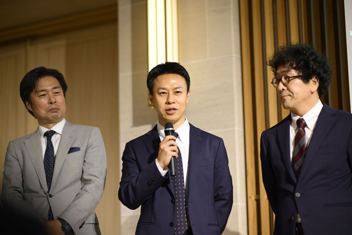今回の審査の評価ポイントを語る審査員の藤吉雅春、山中哲男、木村祥一郎（左から順）。