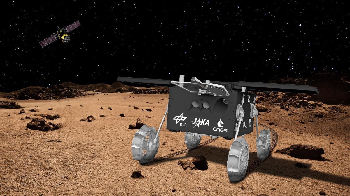 フランスとドイツが共同開発した探査ローバーIDEFIX （C）DLR