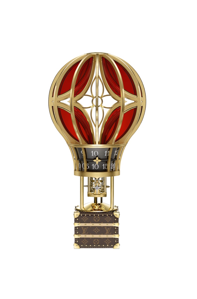 ルイ・ヴィトン、伝統的なトランクと熱気球をテーマにした装飾