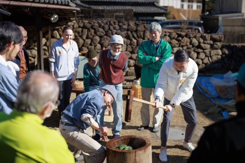 餅つきなどの地域行事に参加できる連携も実施予定