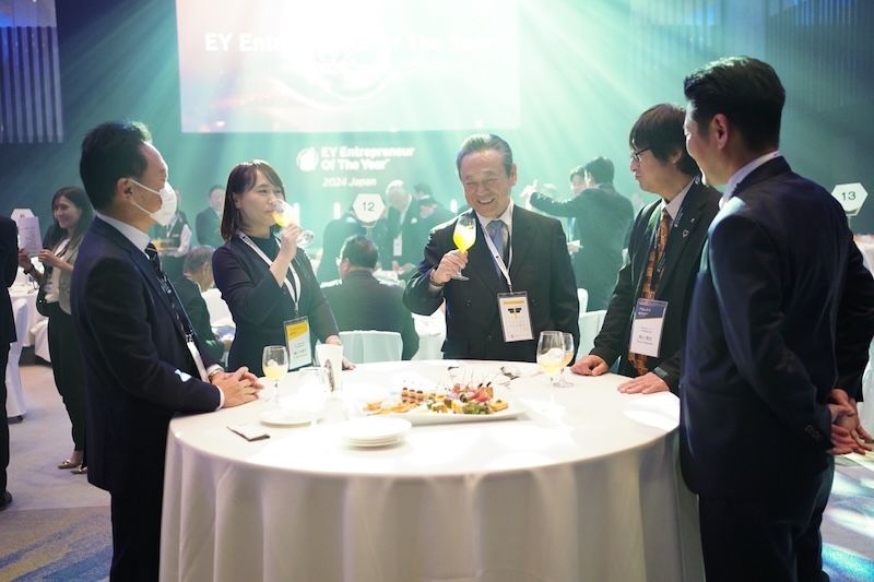 ザ・プリンス パークタワー東京のコンベンションホールにて開催されたEY アントレプレナー・オブ・ザ・イヤー 2024 ジャパン」の会場風景。