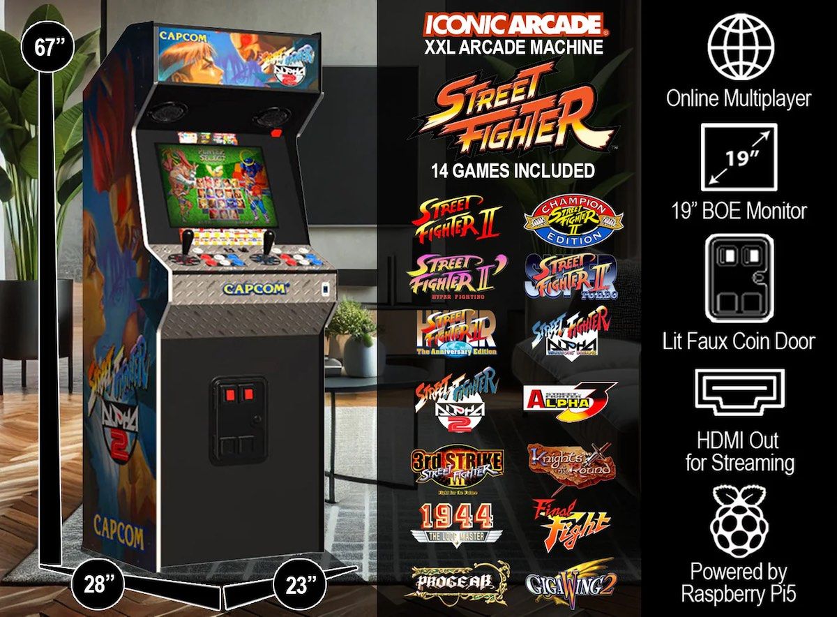 14タイトルのゲームが収録されている（Iconic Arcade）