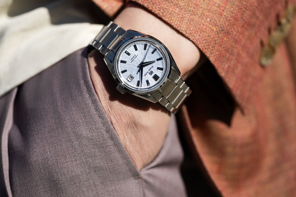 自動巻き、エバーブリリアントスチールケース、ケース径40mm。世界限定1200本。1463000円（グランドセイコー／セイコーウオッチお客様相談室Tel:0120-302-617）