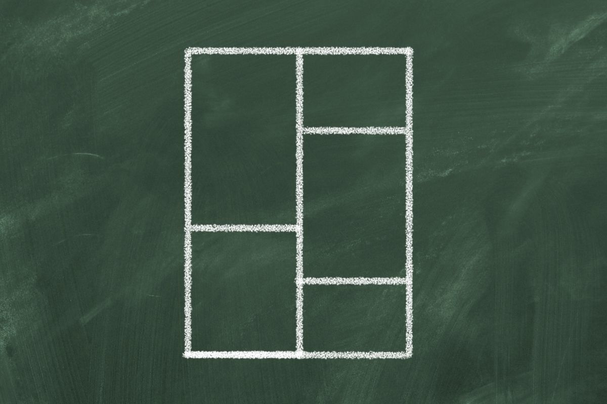 図1：松澤が数学の授業で黒板に書いた図の問題（アンケートに書かれていた図を元に作成）