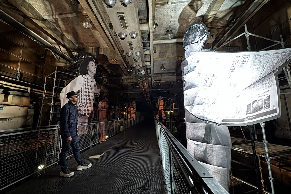 京都新聞ビル地下1F & 1Fで開催中の「Printing the Chronicles of Kyoto」の展示