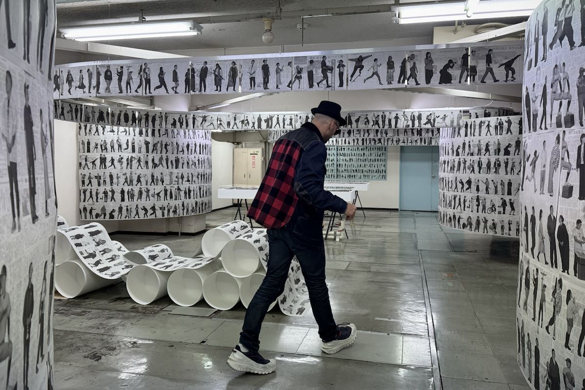 京都新聞ビル地下1F & 1Fで開催中の「Printing the Chronicles of Kyoto」の展示