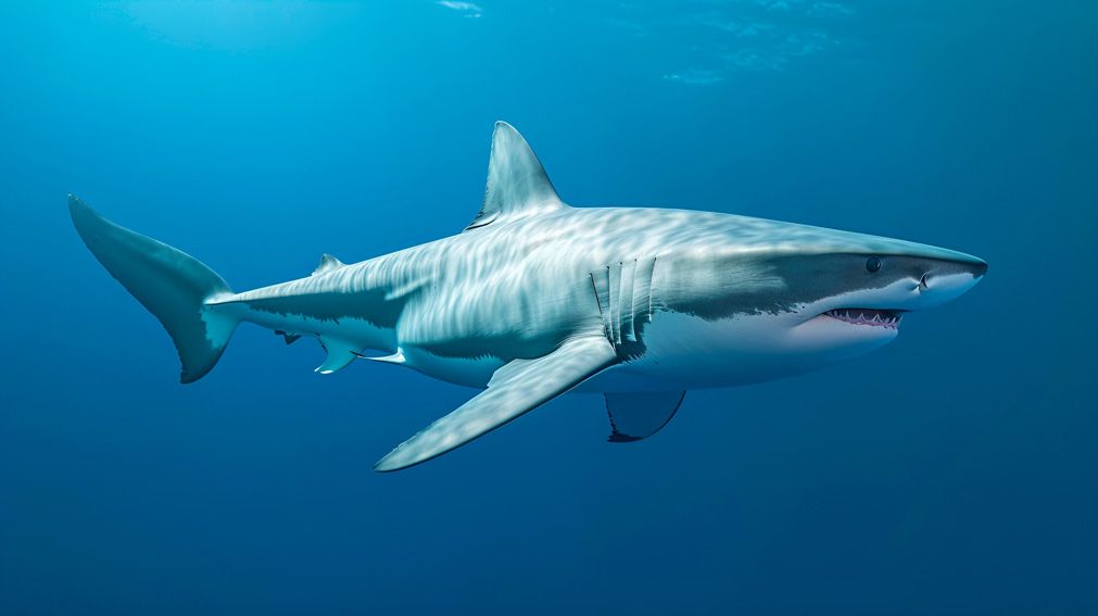 大型動物を捕食する魚としては世界最大の種であるホホジロザメ（Shutterstock.com）