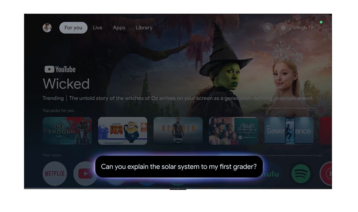 テレビの視聴体験もGeminiがサポートする