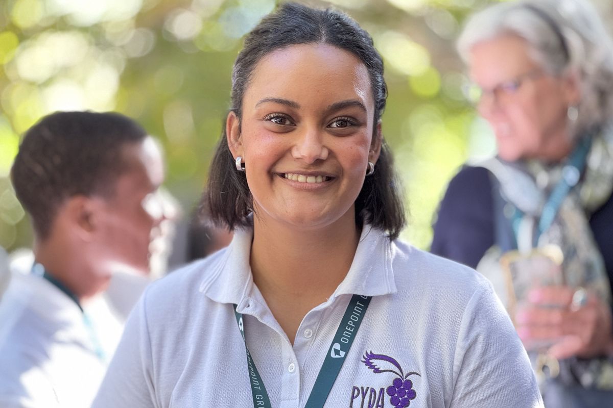 カンファレンスには、ワイン業界を担う若者育成支援を行うピノタージュ・ユース・ディヴェロップメント・アカデミーに参加する学生の姿も