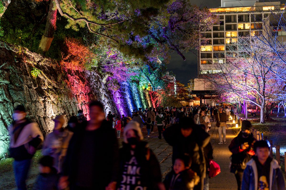 「和歌山城〜光の回廊〜」では夜の和歌山城公園を美しい光で彩った。