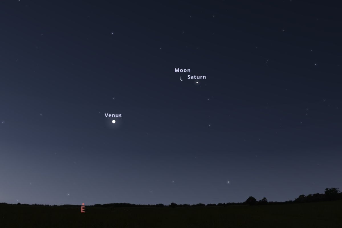 2025年5月23日（東京：3時40分ごろ）の東の空（Stellarium）