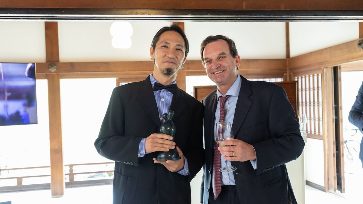 堤卓也氏とPFVの現会長チャールズ・シミントン（Charles Symington）氏