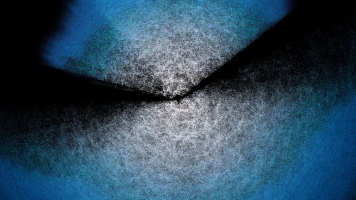 DESIが観測した天の川の銀河面の上下の主要な領域を示した3D地図。DESIによって作成された過去最大の宇宙の3Dマップのアニメーション動画より（DESI Collaboration/DOE/KPNO/NOIRLab/NSF/AURA/R. Proctor）