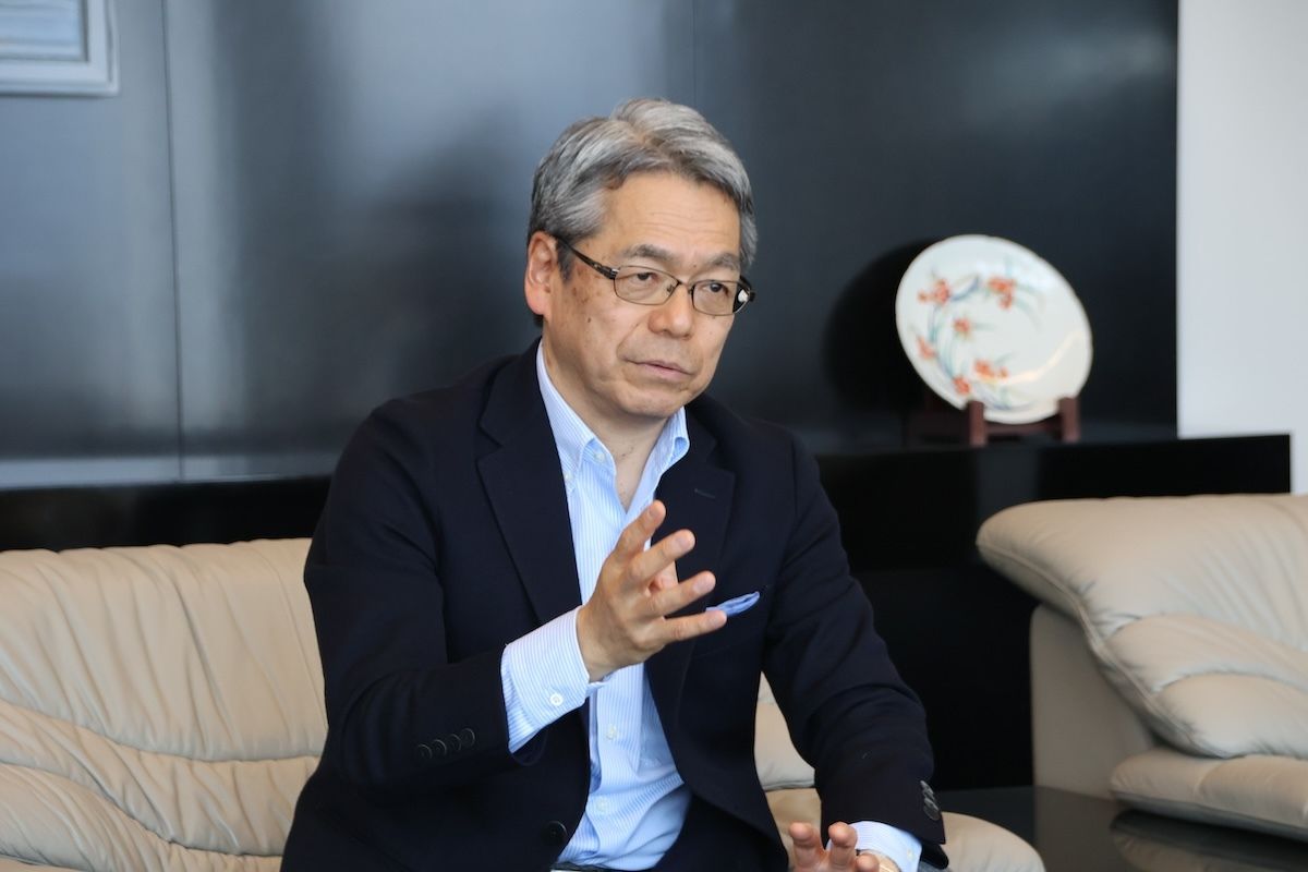 これからの地場産業について語るFFG社長の五島久