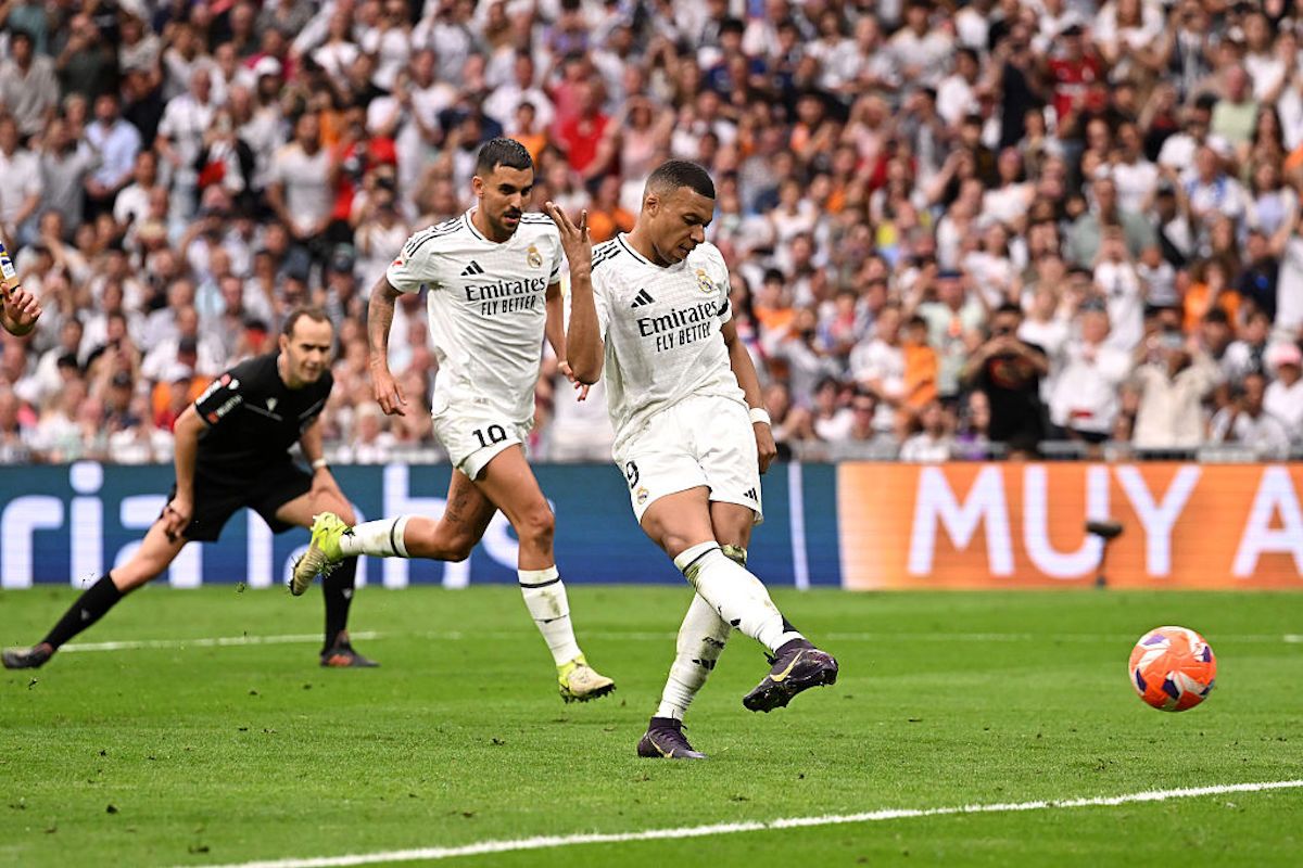 1位：レアル・マドリード Kylian Mbappe of Real Madrid （Denis Doyle/Getty Images）