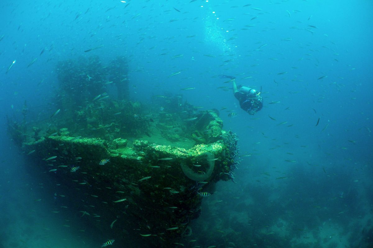 オランダ領アルバの難破船ダイビング（Shutterstock.com）