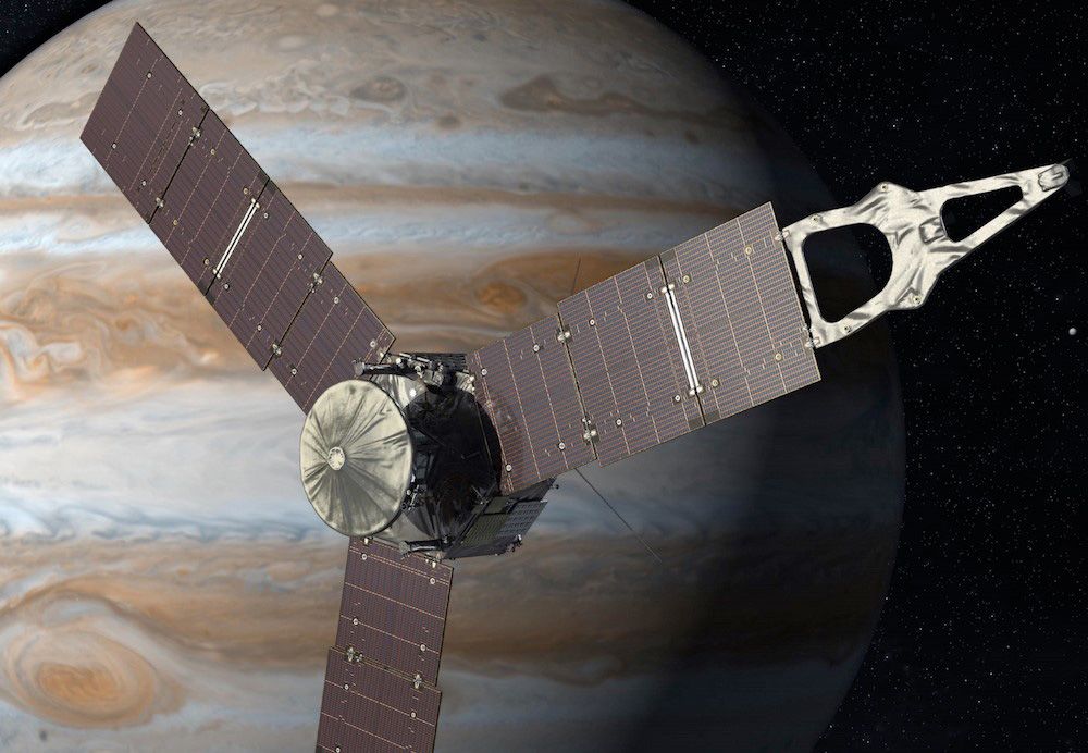 2011年に打ち上げられたNASAの木星探査機ジュノー(c)NASA