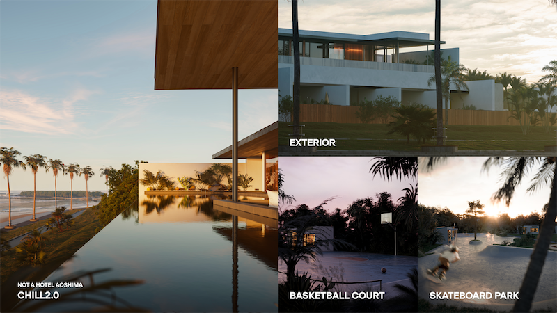 NOT A HOTEL AOSHIMAは、第2期の建設を開始。