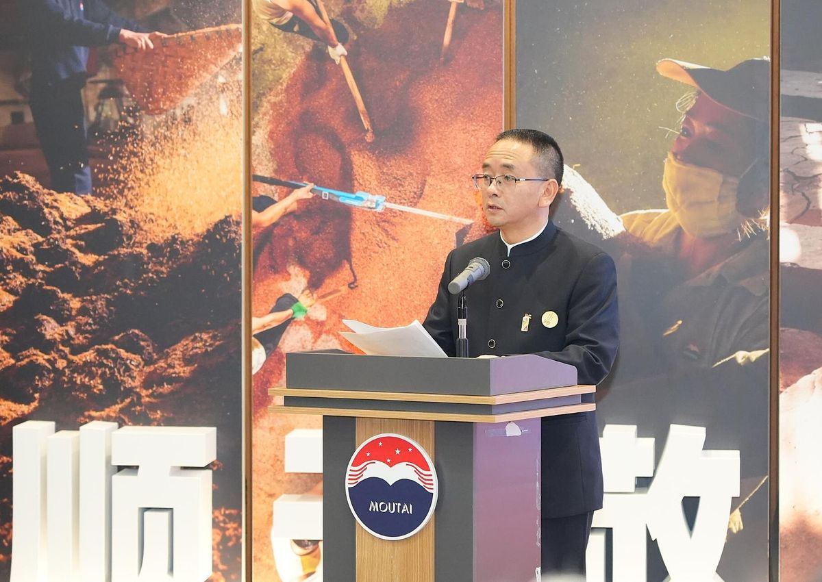 「貴州茅台酒廠（集団）有限責任公司」の張徳芹董事長（CEO）