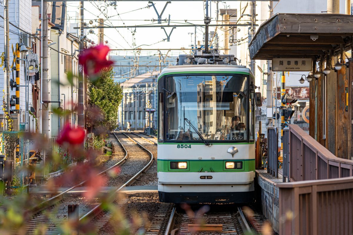 Airbnbは、渋谷に代わる「食通にはたまらない」静かなエリアとして、「東京さくらトラム」の愛称で親しまれる都電荒川線の三ノ輪橋駅前にある商店街「ジョイフル三の輪」など沿線を紹介している(Sanne Dost / Shutterstock.com)