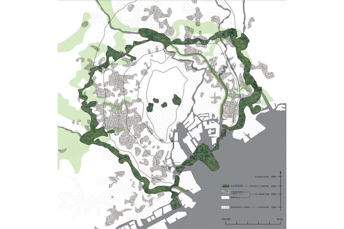 『コルヌトピア』の世界設定をまとめた地図（津久井五月作）