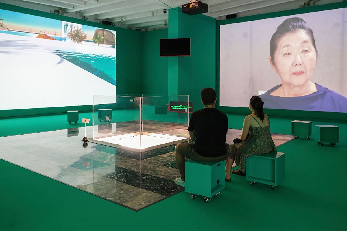 第19回ヴェネチア・ビエンナーレ国際建築展 日本館展示「In-Between」（Photo by Giuseppe Cottini/Getty Images）