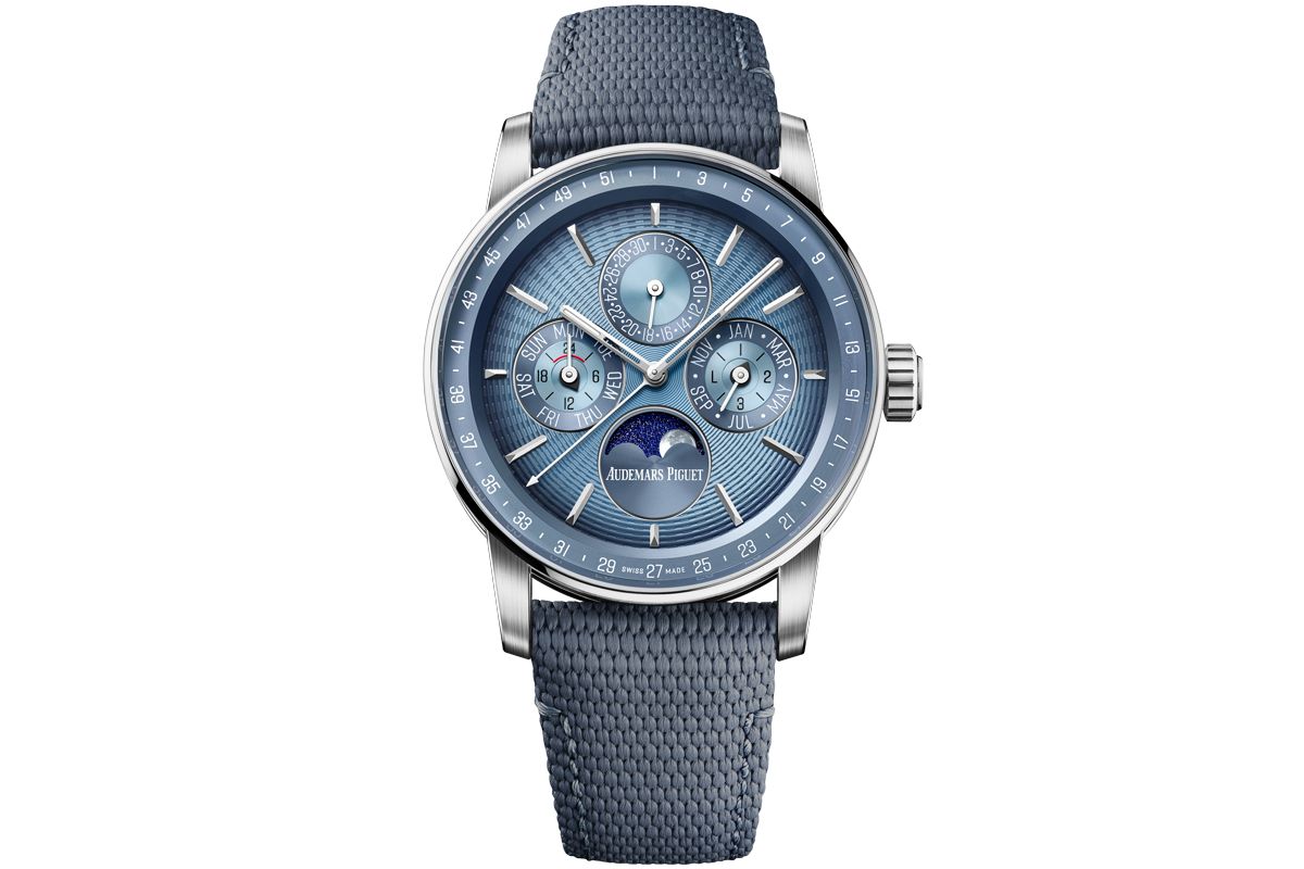 自動巻き、18KWGケース、ケース径41㎜。価格要問い合わせ〈オーデマ ピゲ／オーデマ ピゲ ジャパン Tel:03-6830-0000〉