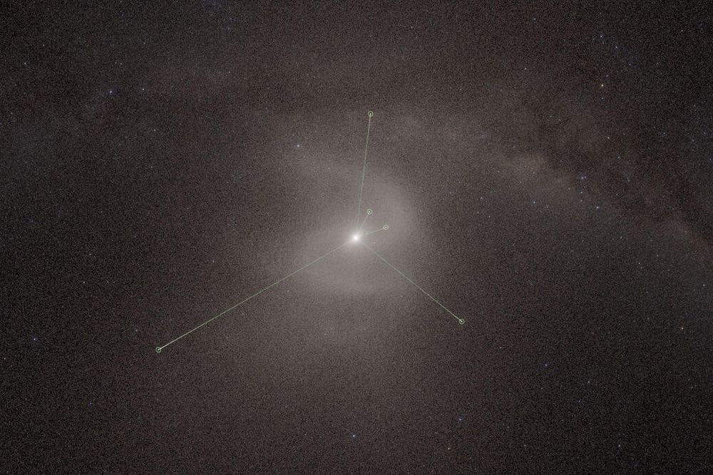 ヘイデン・プラネタリウムで偶然発見されたオールトの雲の内部に形成される螺旋構造(C)AMNH