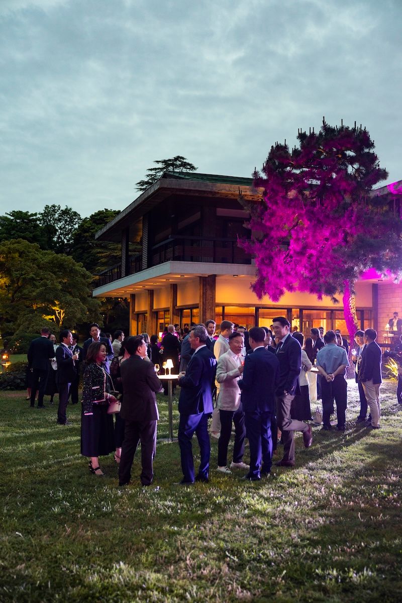 イベント前日にはイタリア大使館でもパーティを開催した。