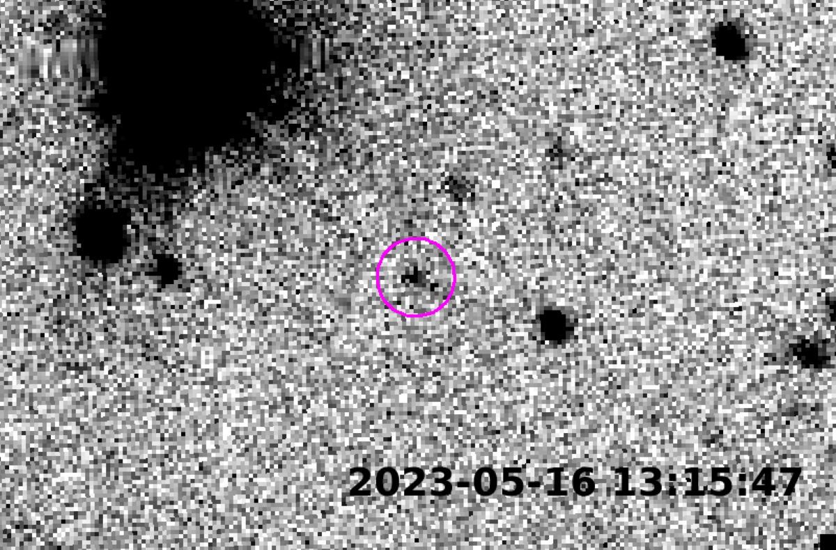 すばる望遠鏡の超広視野主焦点カメラHSCが撮影したアンモナイトの画像アニメーションより抜粋（NAOJ/ASIAA）