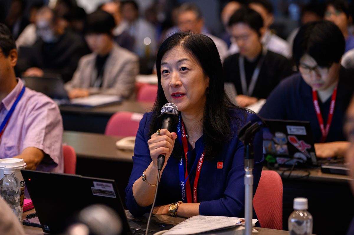 （下）コメントを寄せるアドバイザーのひとり、ジョンソン・エンド・ジョンソンのアジアパシフィックのヴァイス・プレジデントを務めるシャロン・チャン。ピッチのオープニングでは祝辞も述べた。