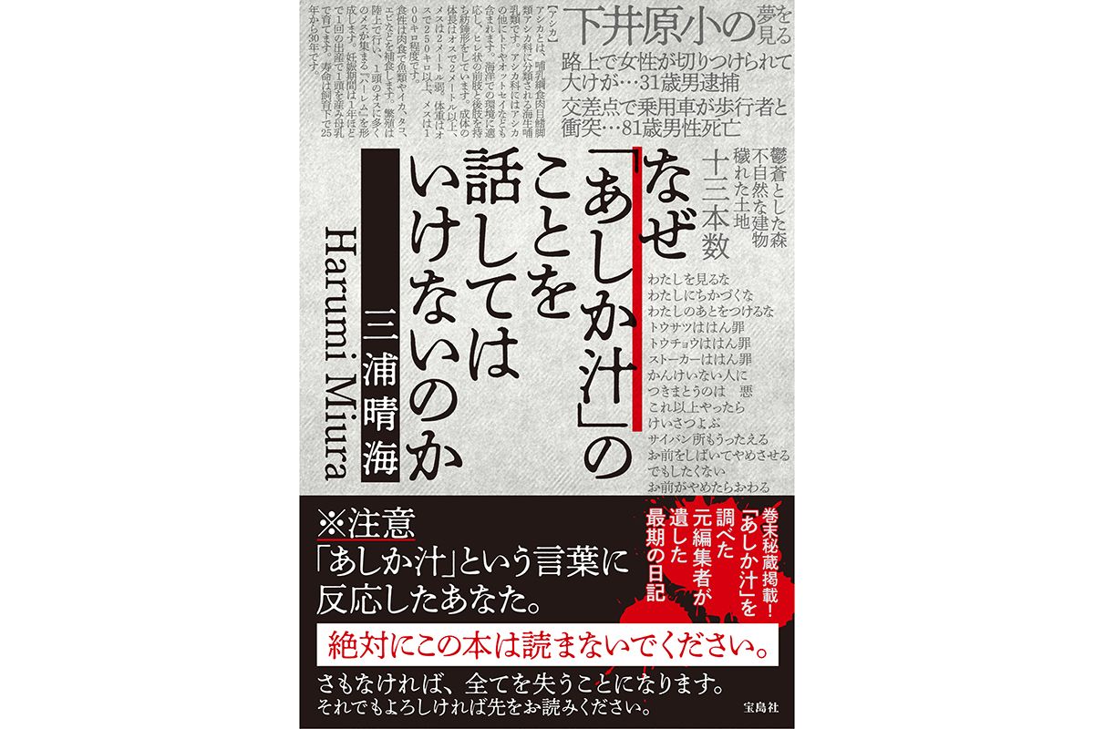 「なぜ『あしか汁』のことを話してはいけないのか」　デザイン：門田耕侍