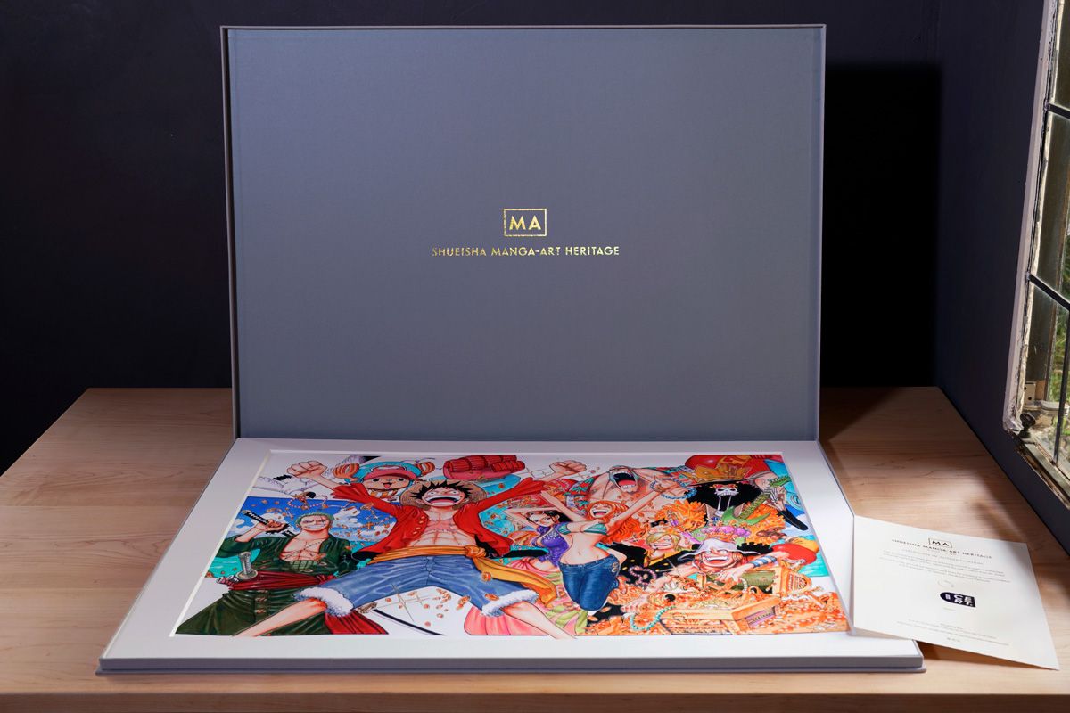 尾田栄一郎が原作者の「ONE PIECE」の作品。「週刊少年ジャンプ」2010年44号で掲載されたものをアート化。ONE PIECE ©Eiichiro Oda / Shueisha Inc.