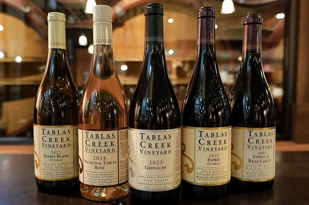 仏ローヌ品種で造られるTablas Creek Vineyardsのワイン（Photo by Richard Morley）