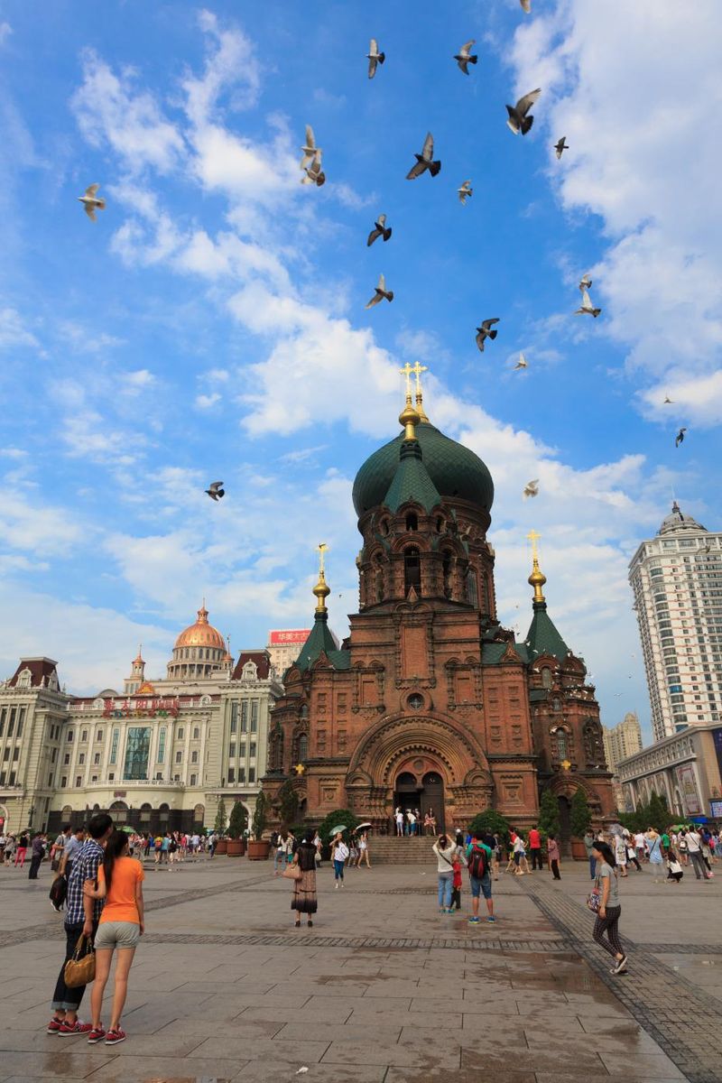 ハルビンのシンボルである聖ソフィア大聖堂は1907年創建のロシア教会