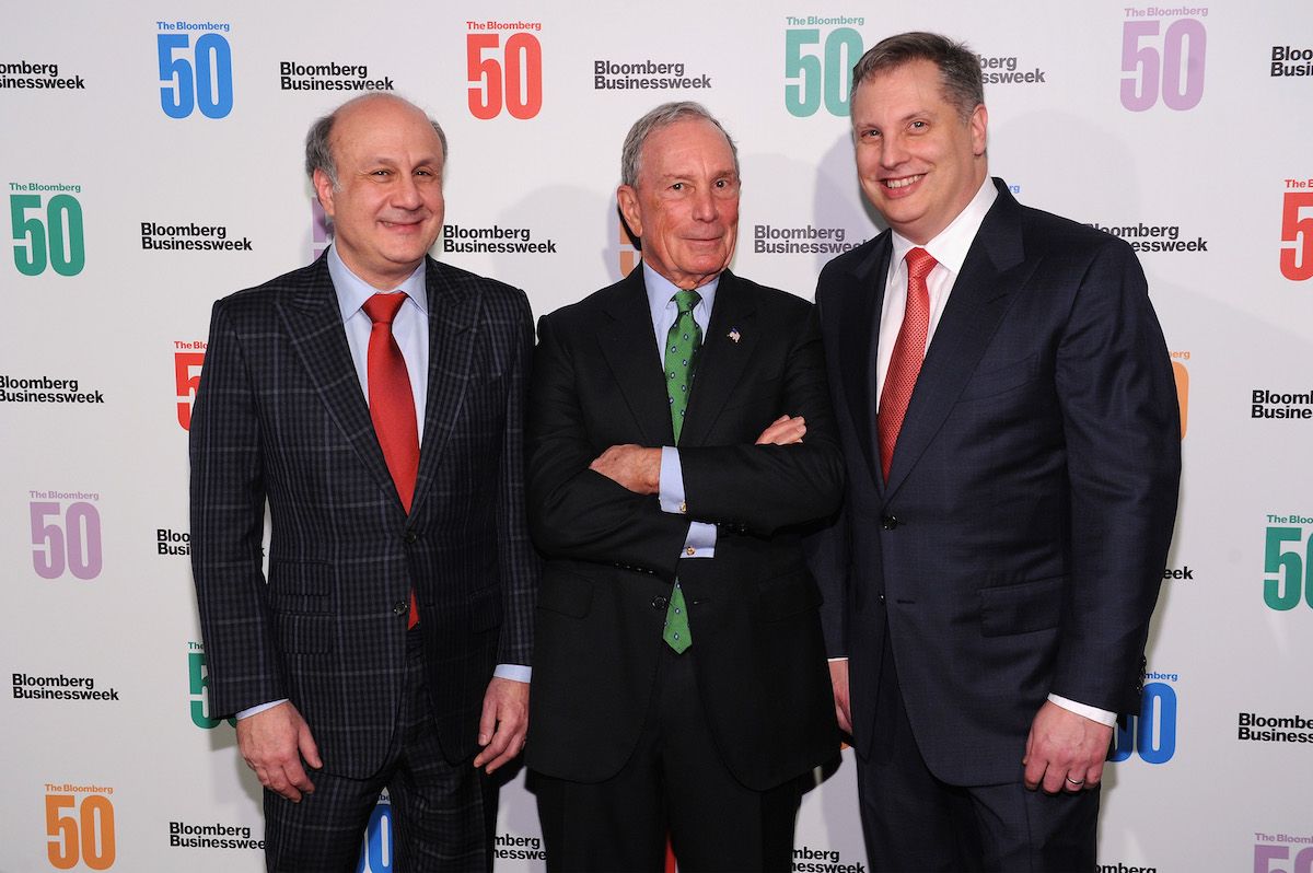 ジョン・オーバーデック（写真右）とデービッド・シーゲル（同左）（Craig Barritt/Getty Images for Bloomberg）