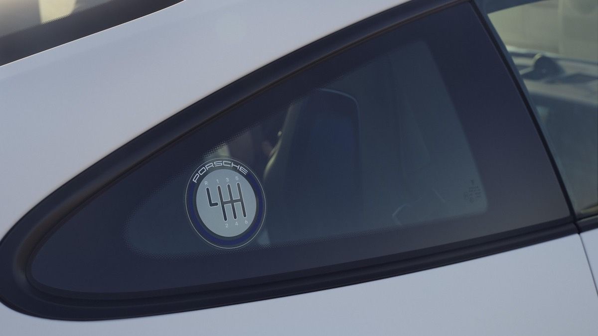 ポルシェは「MT乗り」であることを車外にもアピール（Porsche）