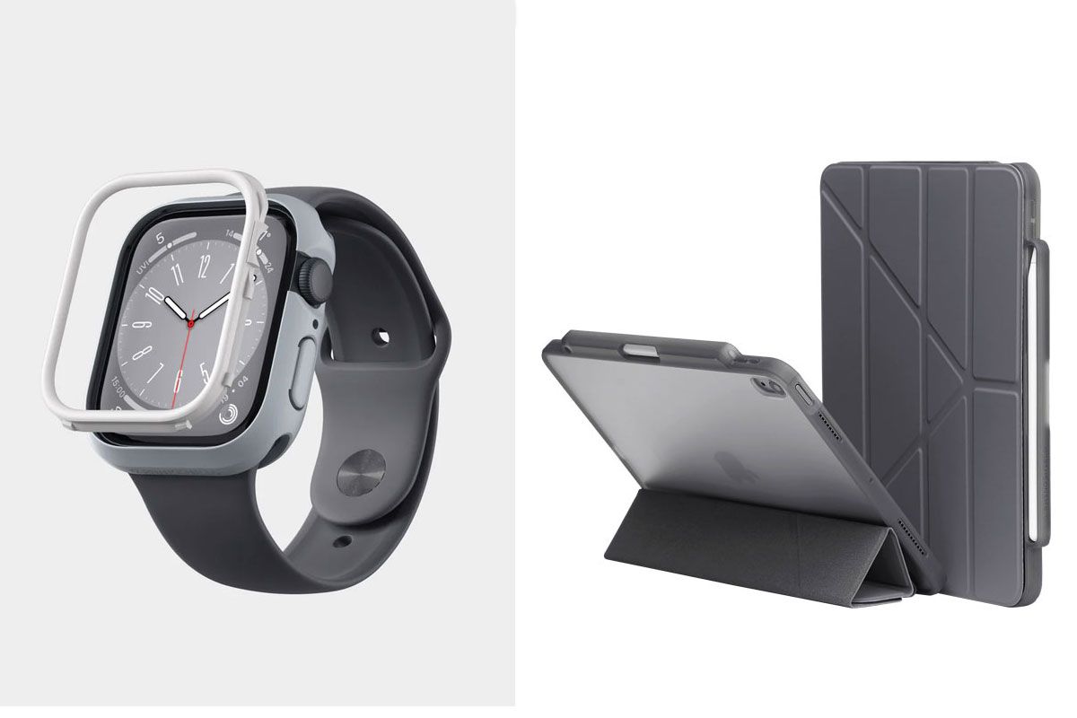 スマホケース以外にも、Apple WatchやiPadのケース、保護フィルム、AirPodsやAirTagのケースなどもラインナップ。