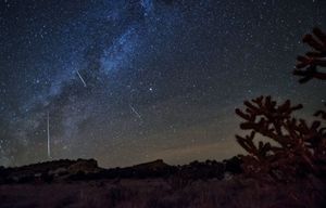 2016年のオリオン座流星群（Shutterstock.com）
