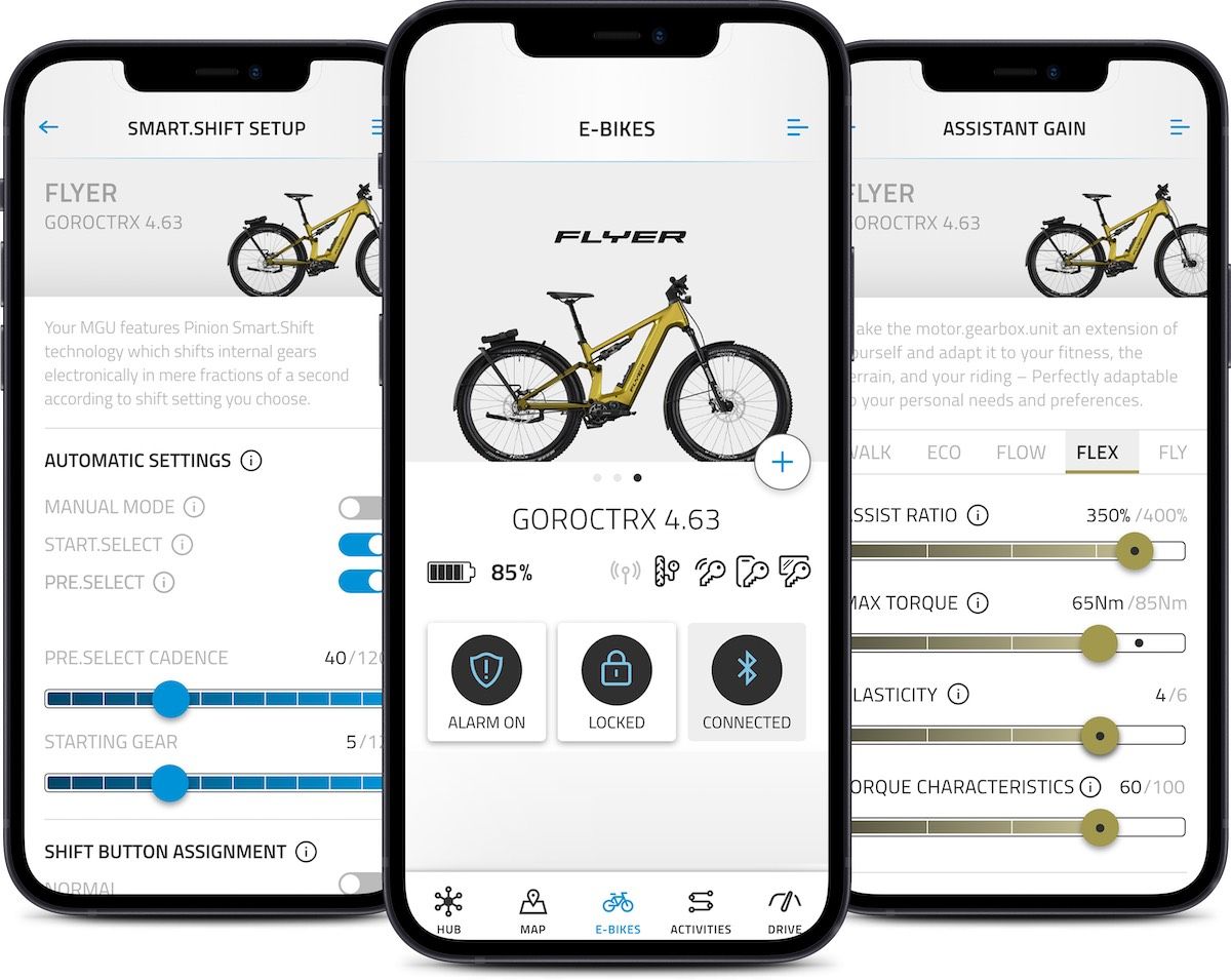 専用アプリで様々な設定が可能（Pinion）