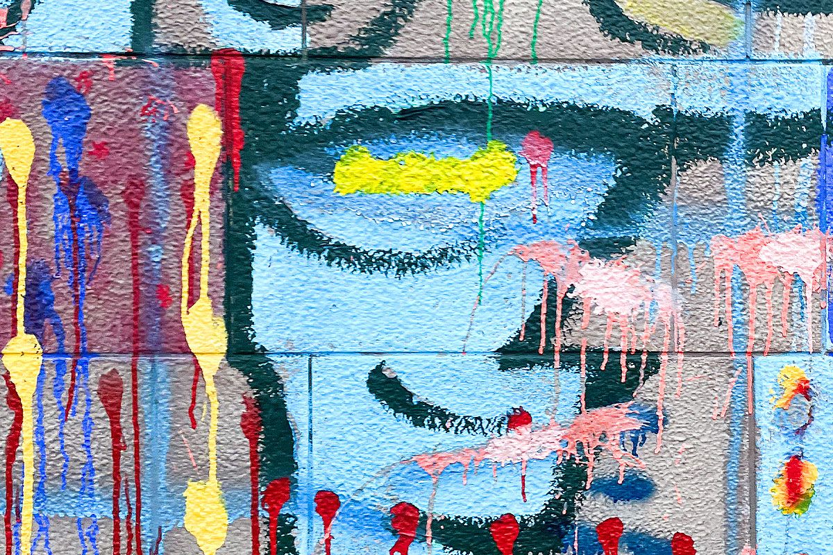 黒田のアトリエの壁