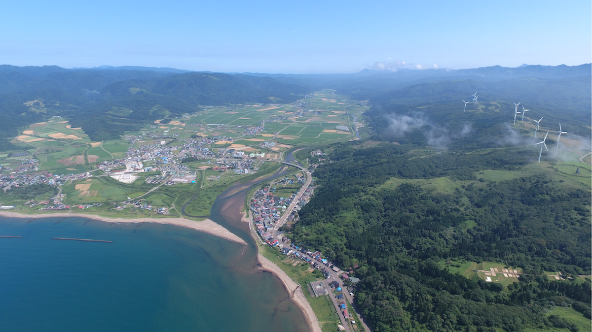  上ノ国町。北海道南西部に位置し、豊かな自然と90カ所の遺跡、温泉などの観光資源も有する農漁業のまち