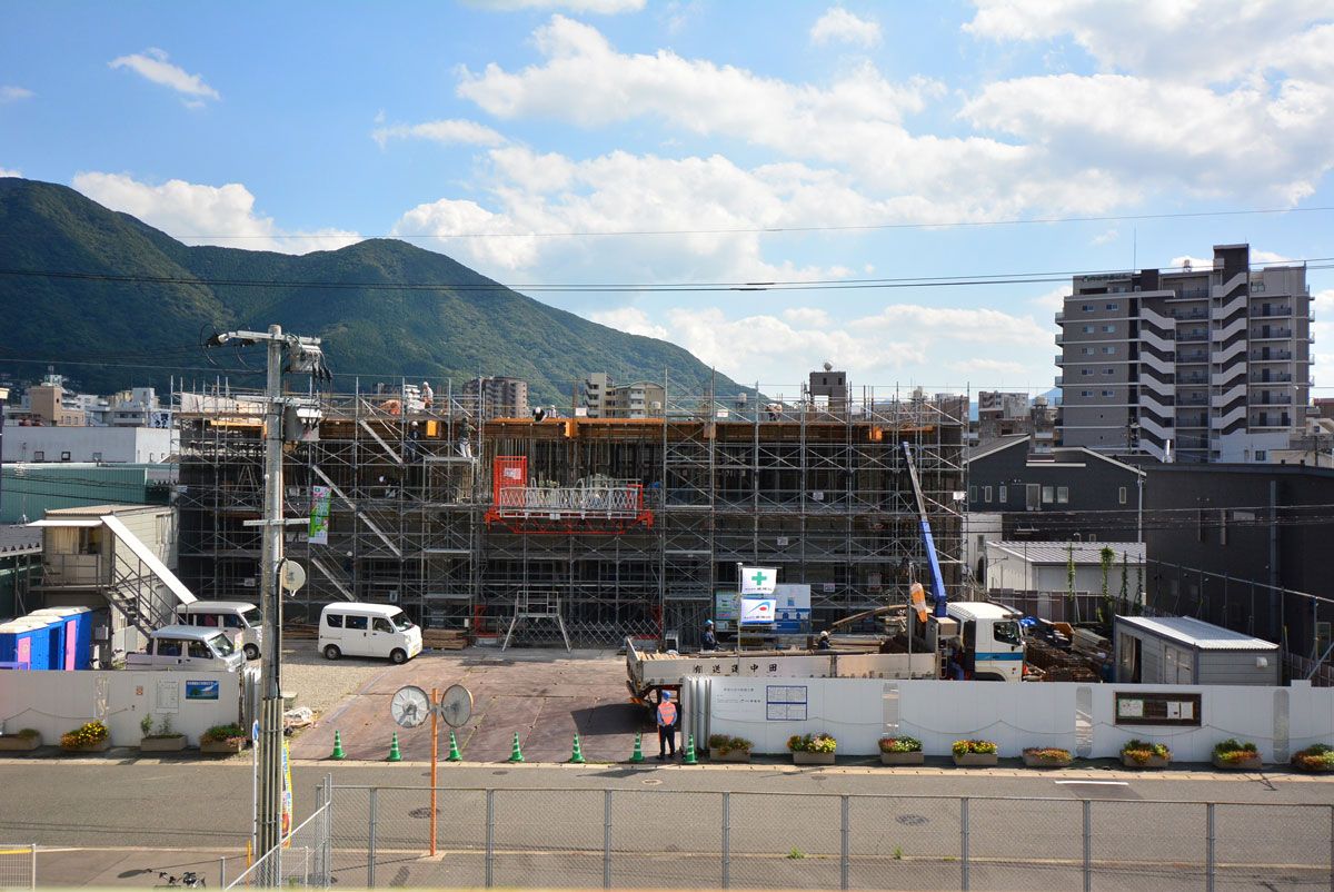 「希望のまちプロジェクト」新築工事2025年10月1日の様子。
