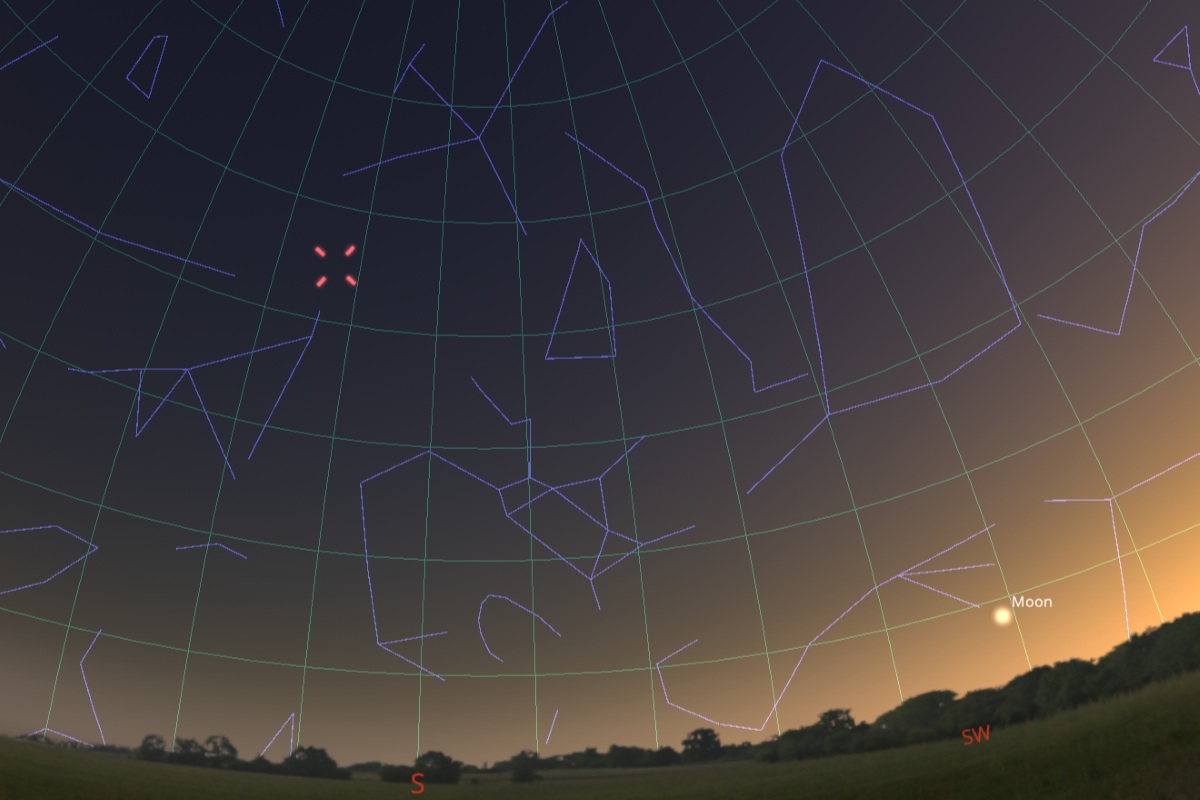 三日月と「一生に一度」のレモン彗星、スワン彗星が共演 最後の観測