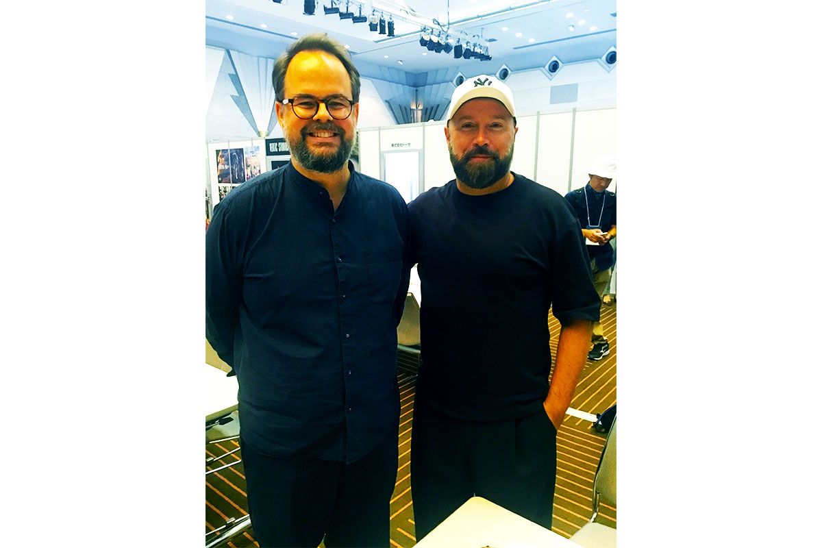 「フォティシュ」共同創業者のパスカル・シャルー・クリエイティブディレクター兼共同ディレクター（右）とエルヴェ・デュポン副最高経営責任者