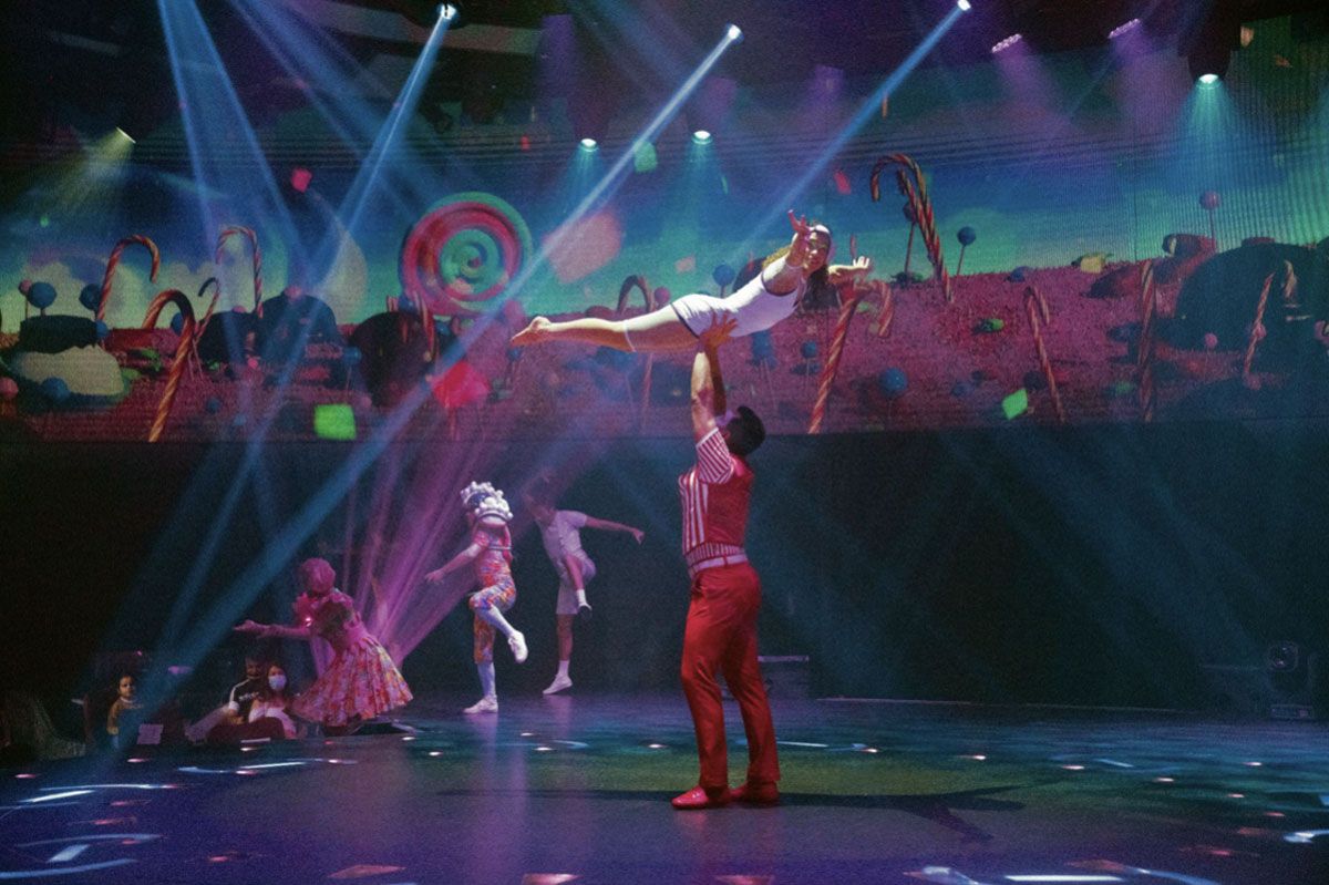 クルーズ船内で観覧できるカルーセルショー